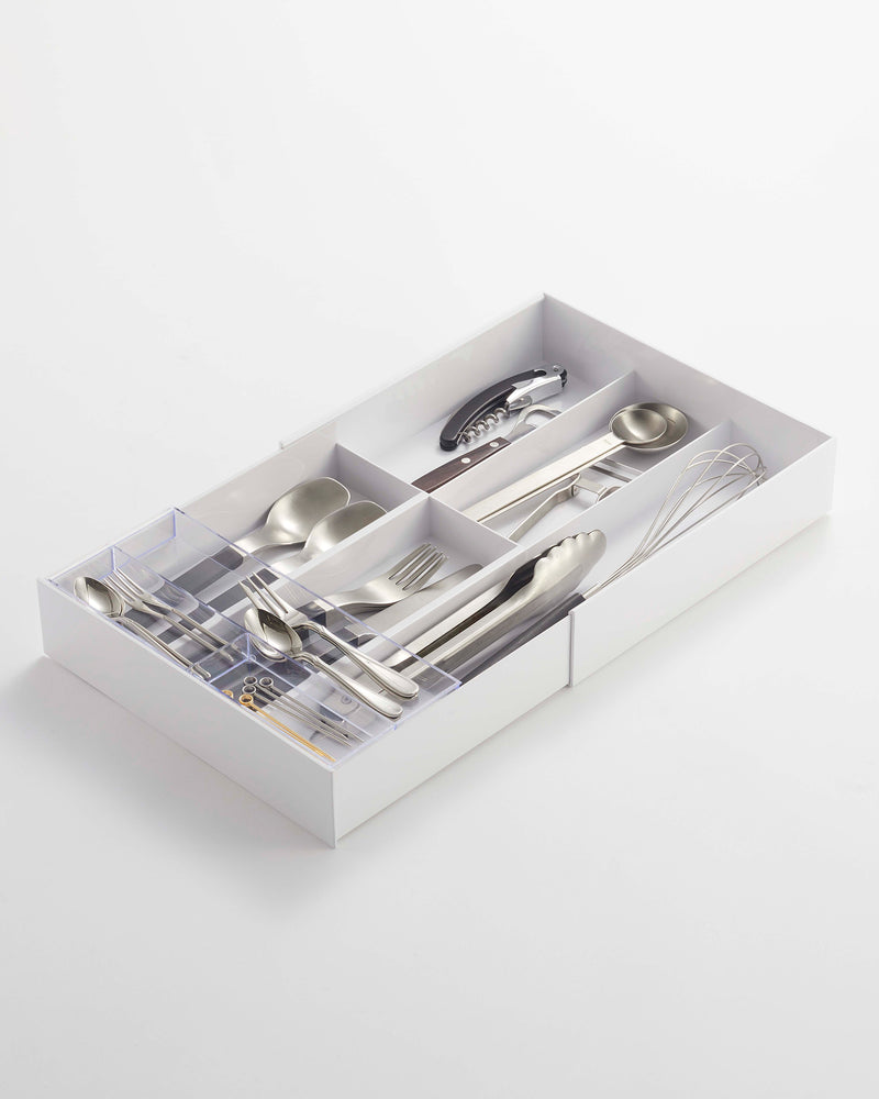 Prop photo showing Cutlery Organizer - Three Styles with various props.