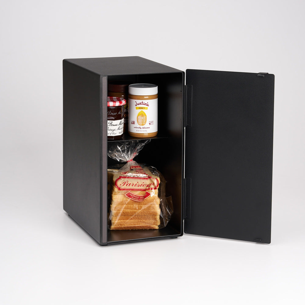 bwsstwページ Wide Steel Bread Box for Extra Storage | Yamazaki Home | Shop Now