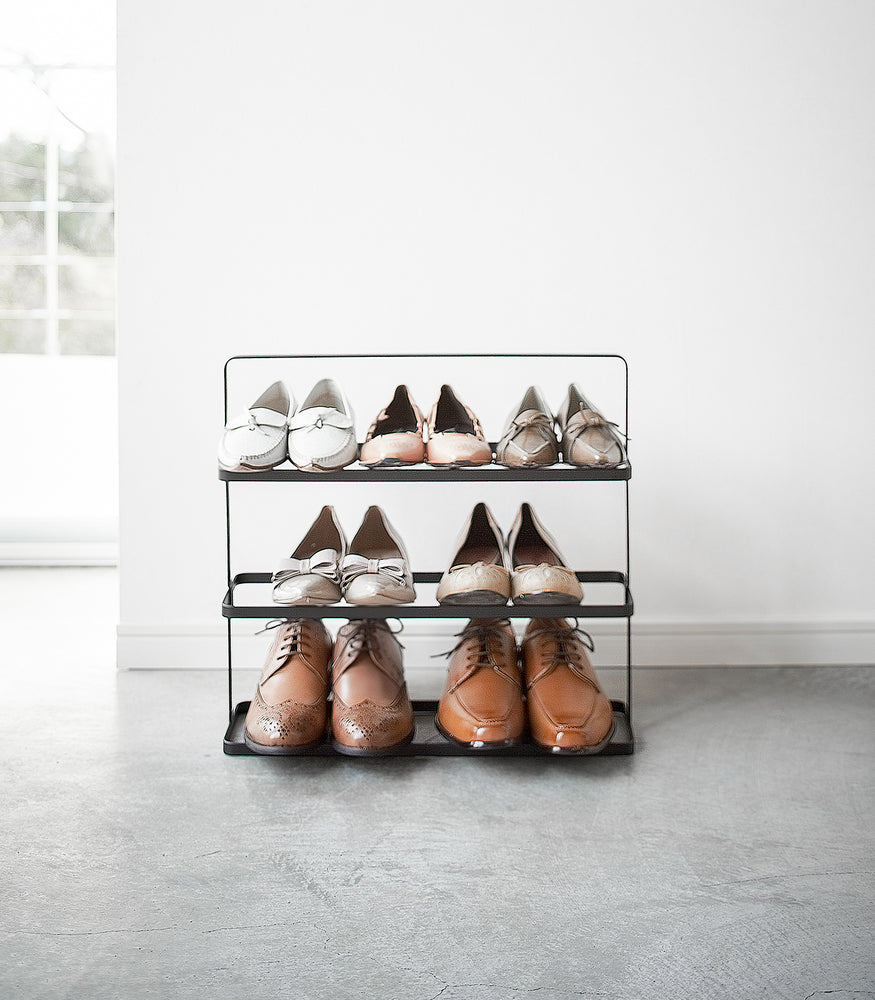 8 Tiers Vertical Shoe Rack, Narrow Shoe Organizer, Stylish Wooden Shoe  Storage S