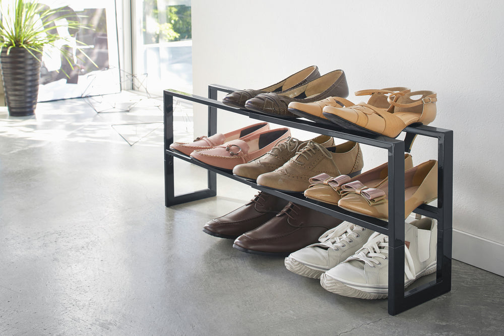 Two-Tier Expandable Shoe Rack (12