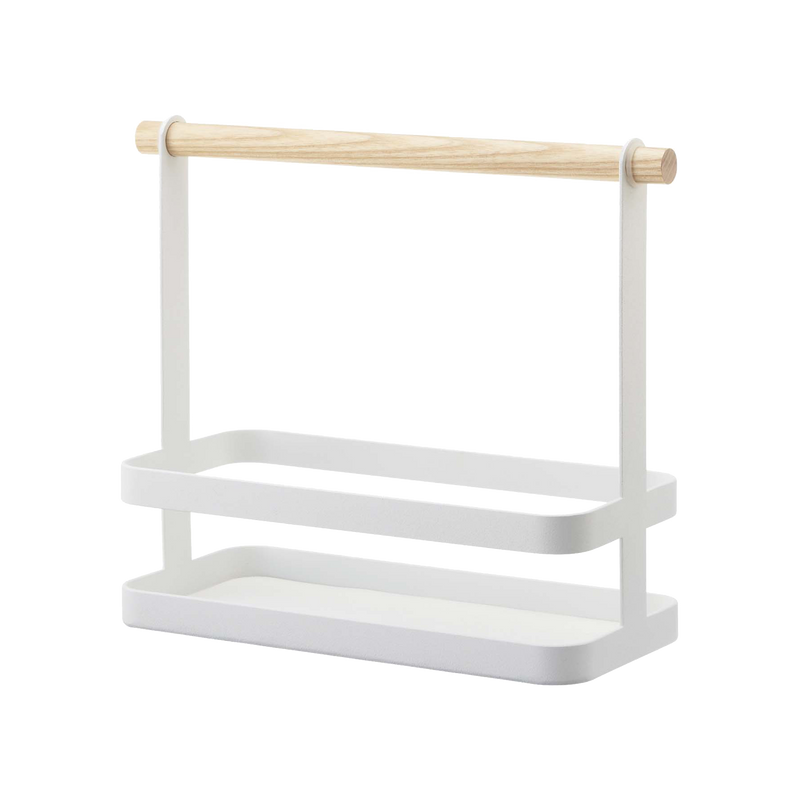 Tabletop Storage Caddy - Steel + Wood