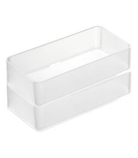 Stackable Clear Organizers [Set of 2] - Four Sizes on a blank background. view 14