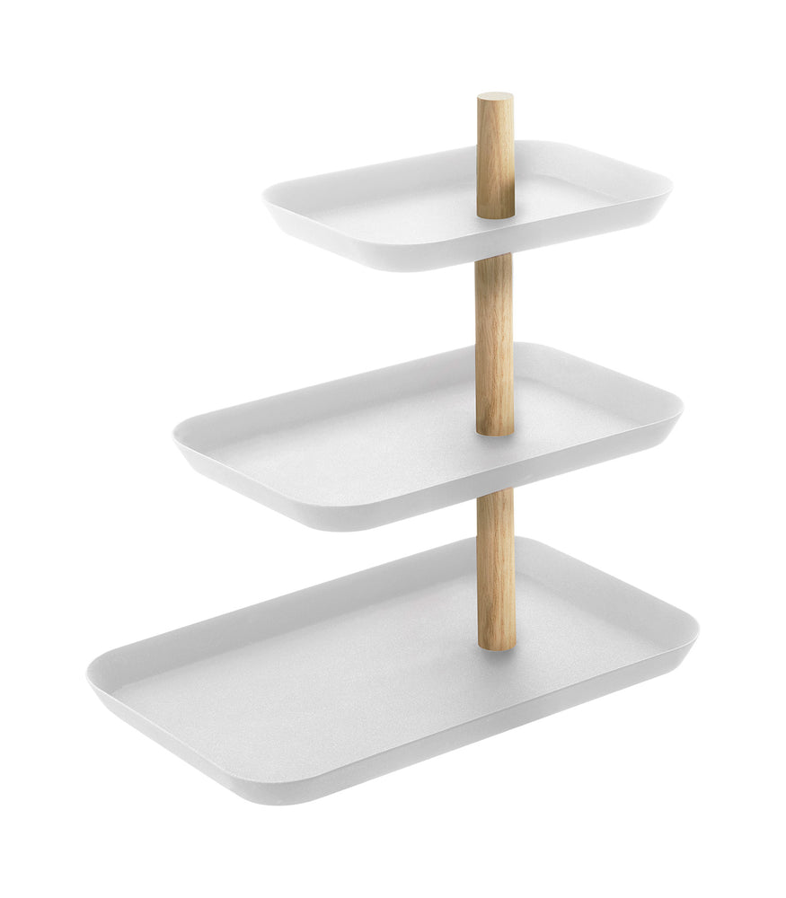 View 1 - Three-Tier Accessory Tray on a blank background.