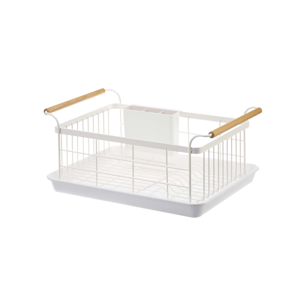 Best in Class Dish Rack Steel Wood Yamazaki Home
