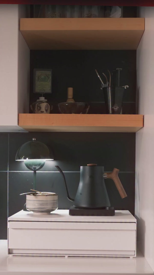 Morning routine video from @nomadminh featuring Yamazaki Home kitchen products and peaceful, minimalist Japanese cooking.