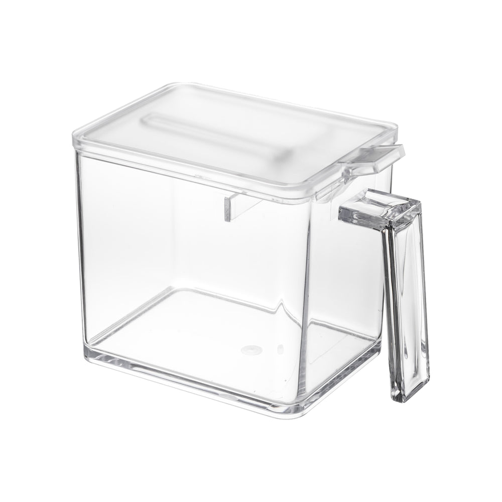 Boîte De Rangement Alimentaire Yamazaki - 18,7 X 8,5 X 24,5 Cm, Blanc, Design élégant - Pour Céréales, Farine, Aliments Secs