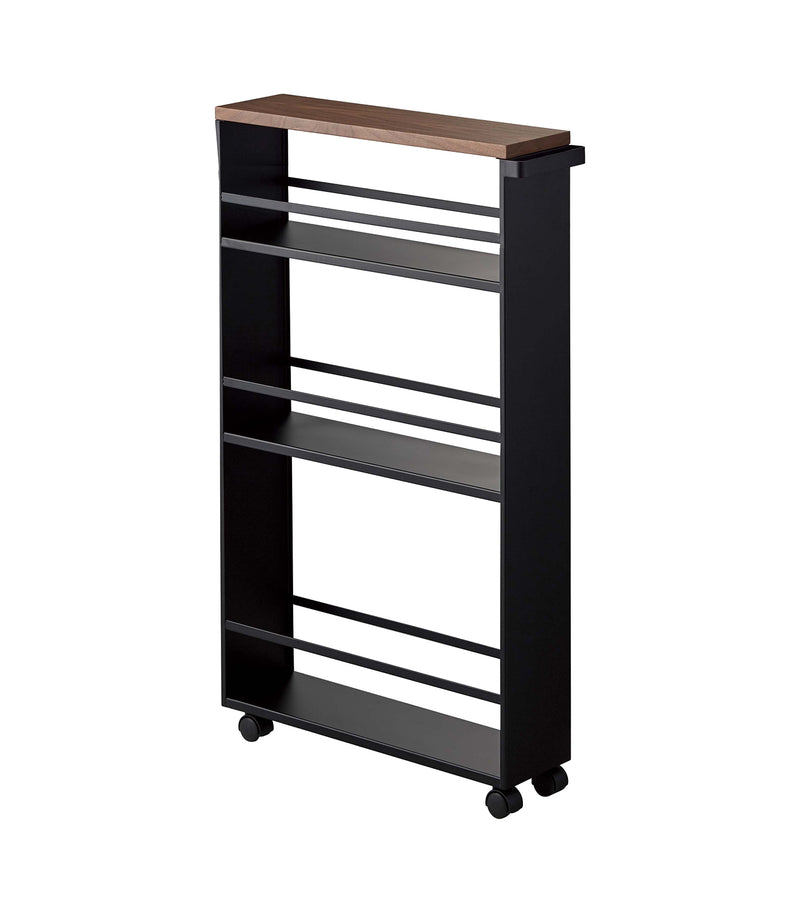 Replacement Wooden Top for Rolling Storage Cart - Steel on a blank background.