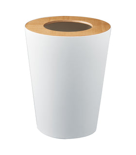 Replacement Liner Ring for Trash Can - Steel + Wood - Round on a blank background. view 2