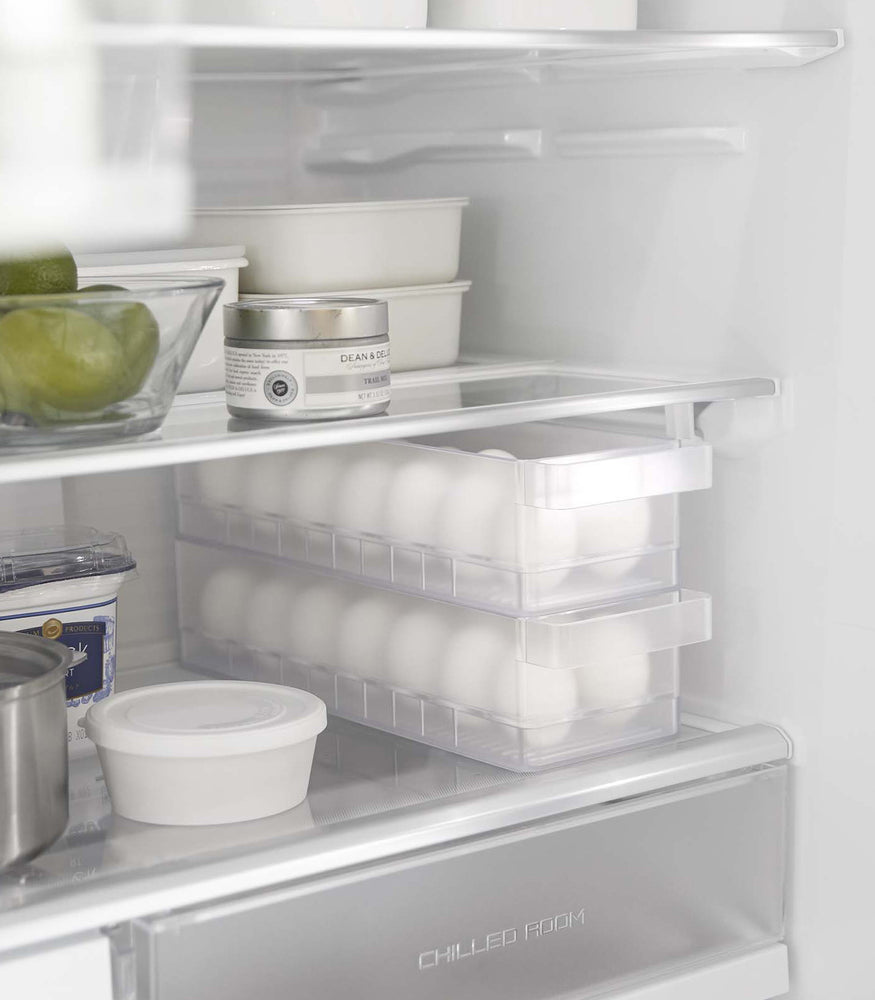 View 11 - Yamazaki Egg Container for Refridgerator inside a fridge with eggs inside