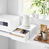 Countertop Rack with Drawer - Steel + Wood