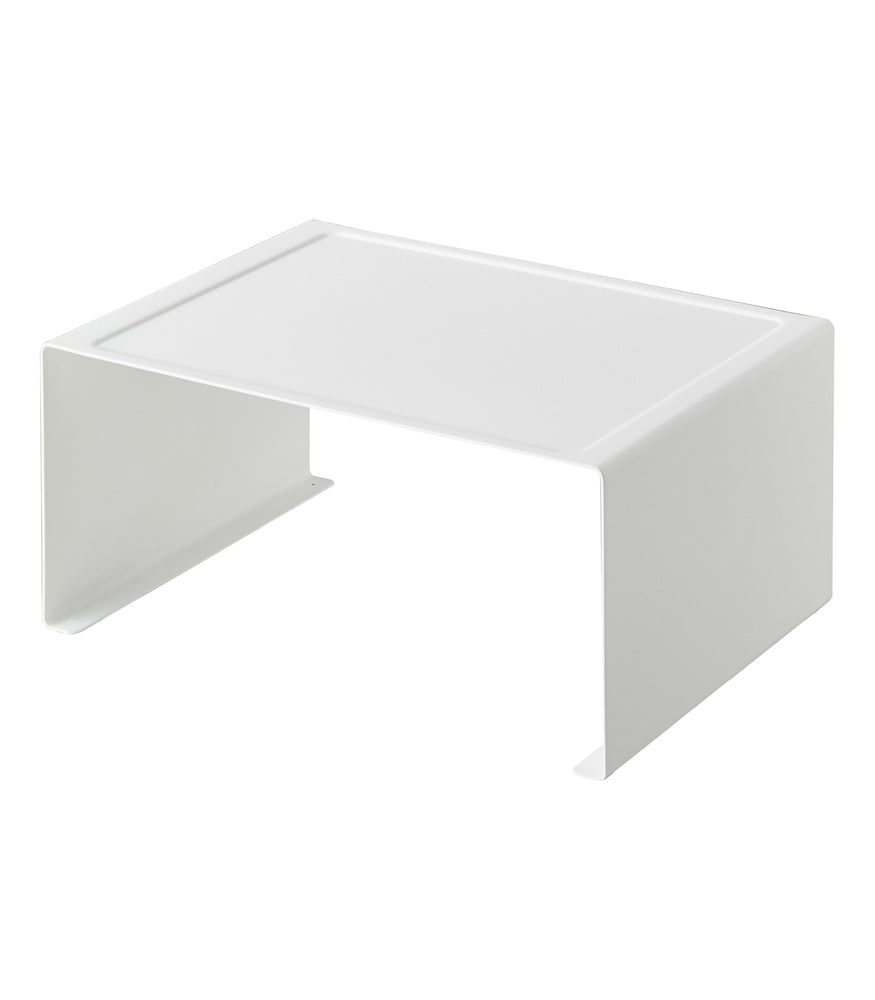 Wood Counter Stackable Corner Tray Riser Shelves 2-Pack
