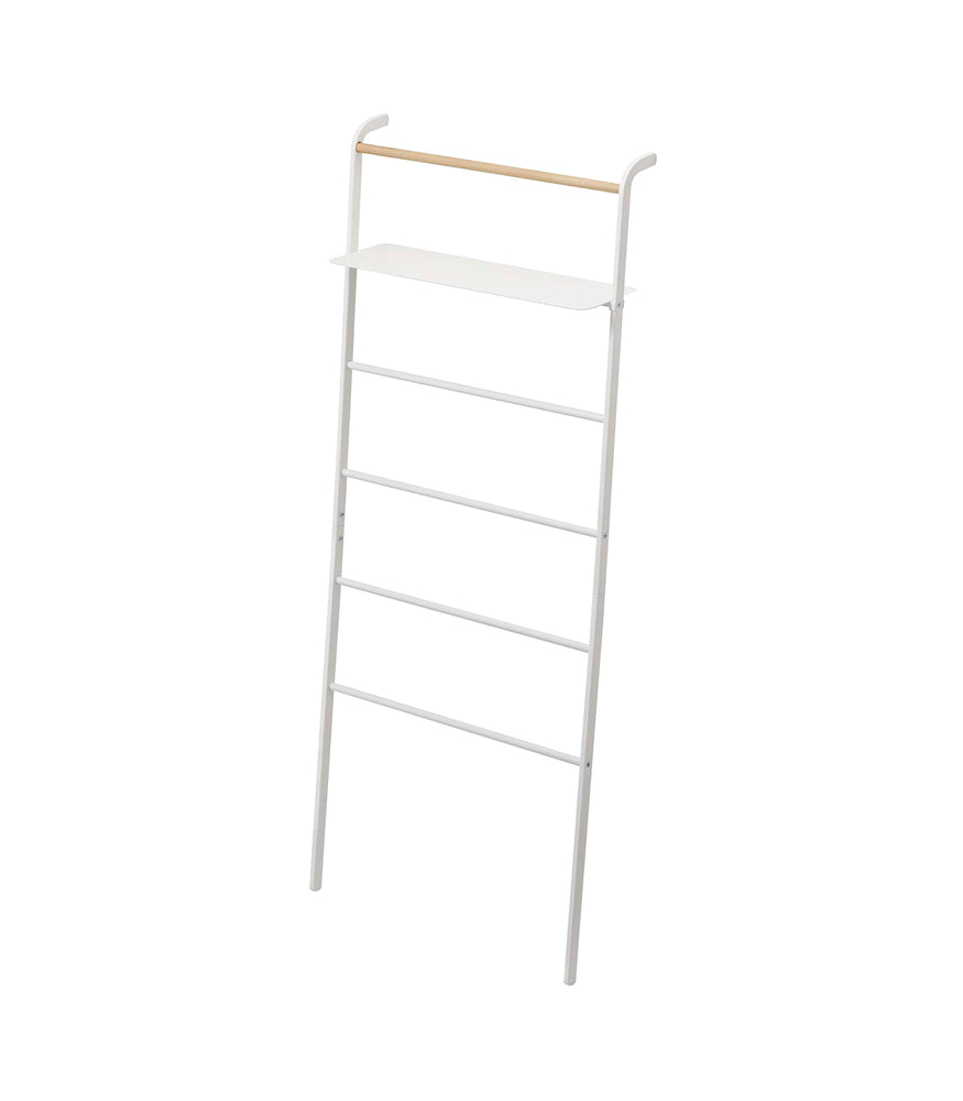 View 9 - Leaning Storage Ladder - Two Styles on a blank background.