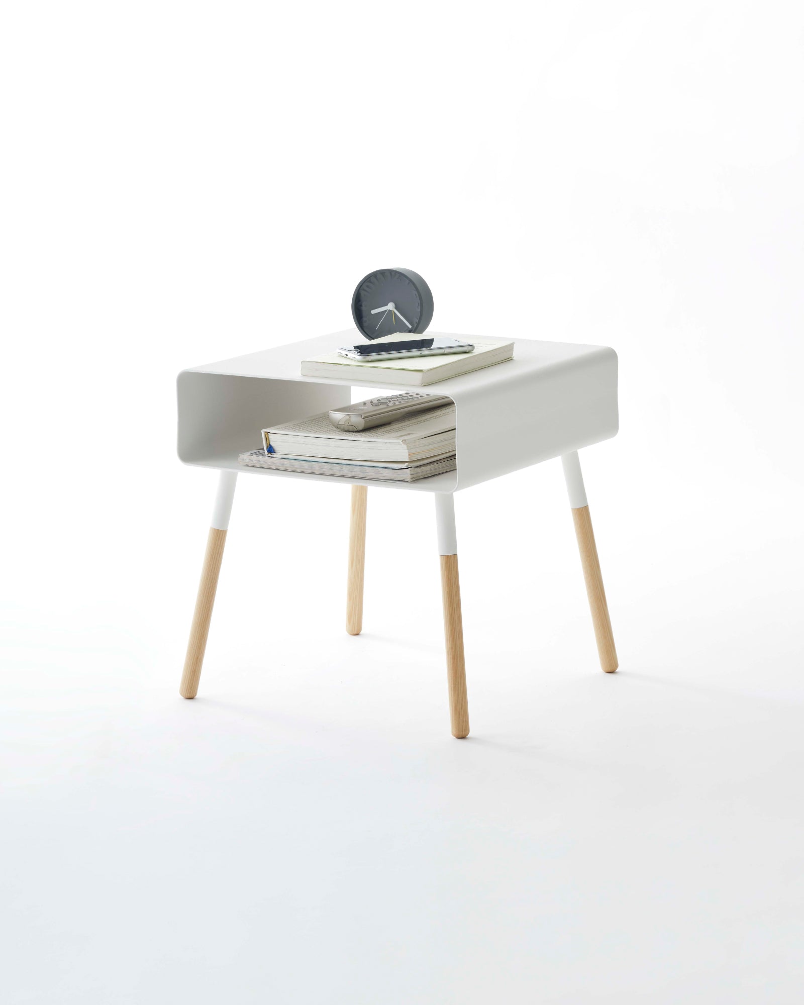 Storage Table - Short (14" H) - Steel + Wood - Yamazaki Home