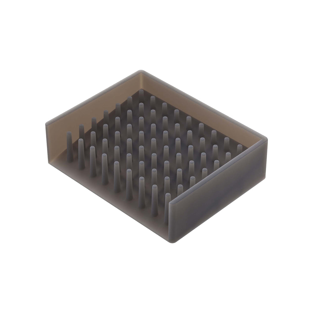 Porte-savon En Silicone Noir – Auto-égouttant – Rectangulaire 4,7 X 3,5 Pouces – Pour Douche, évier