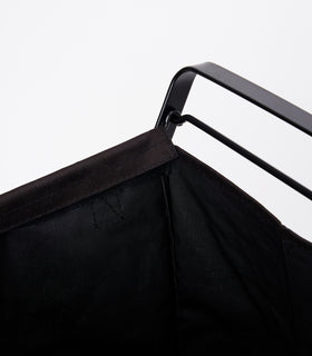 Image showing the top part of the small Laundry Hamper with Cotton Liner in black. view 12