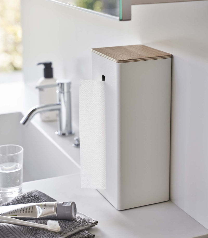 human made STEEL TISSUE CASE 2個セット Two-Sided Tissue Case - Steel + Wood - Yamazaki Home