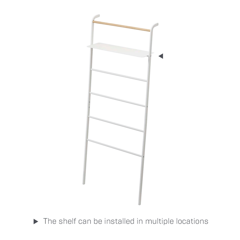 View 16 - Product GIF showcasing the various configuration options for Leaning Storage Ladder - Two Styles