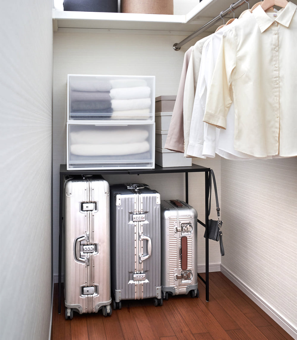 Expandable Suitcase Rack | Yamazaki Home | Get Now