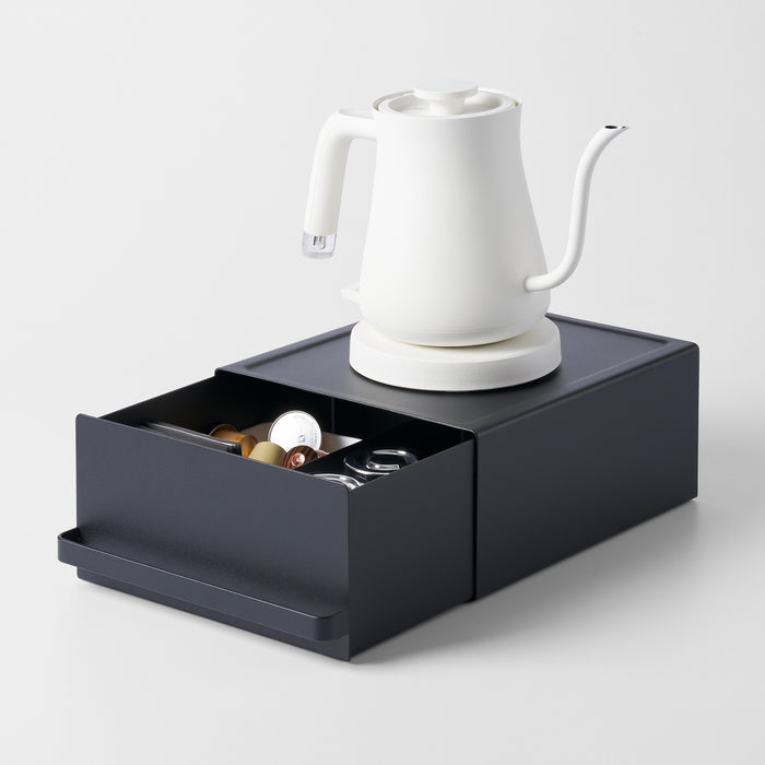 Image 459: Countertop Rack with Drawer - Steel Black