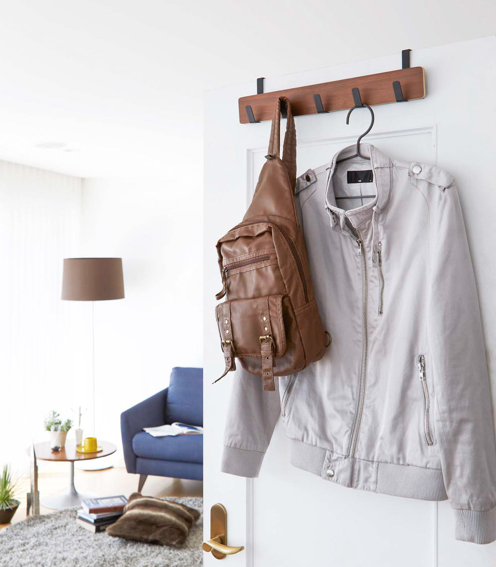 Over-the-Door Rack Wood Yamazaki Home - Main Image