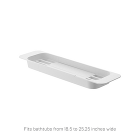 Product GIF showcasing the various configuration options for Expandable Bathtub Caddy view 6