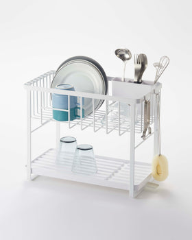 Prop photo showing Two-Tier Wire Dish Rack with various props. view 2
