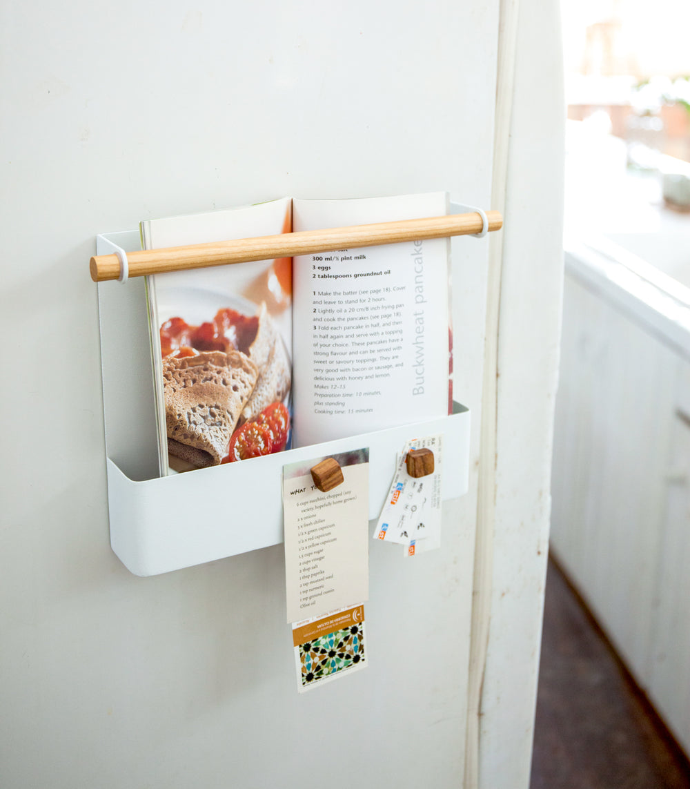 Magnetic Storage Pocket - Steel + Wood