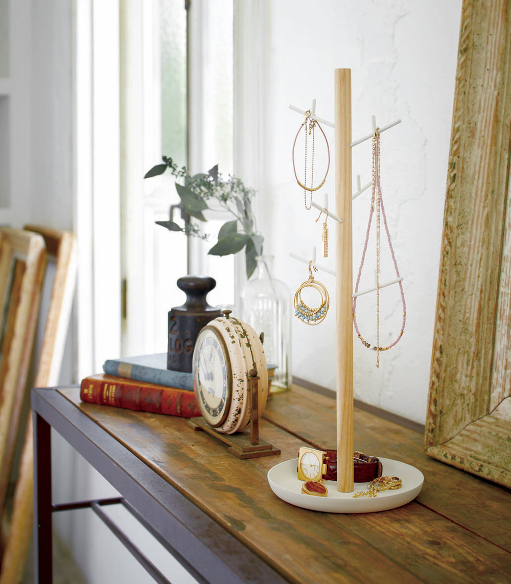 Jewelry + Accessory Stand - Steel + Wood - Yamazaki Home