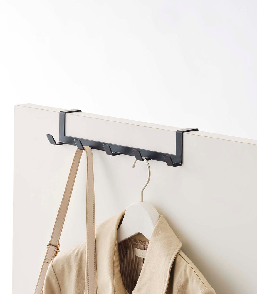 HOLDN’ STORAGE Over the Door Hooks - Door Rack Hangers for Clothes -  Bathroom Over Door Hooks for Hanging Clothes & Towels - Over the Door  Clothes