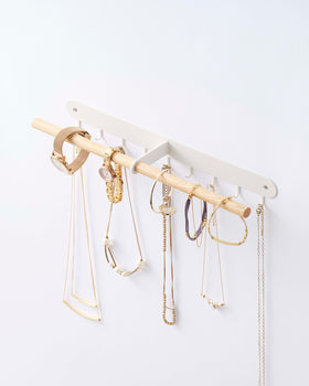 Prop photo showing Wall-Mounted Jewelry Rack with various props. view 2