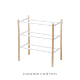 Product GIF showcasing the various configuration options for Expandable Shoe Rack view 7