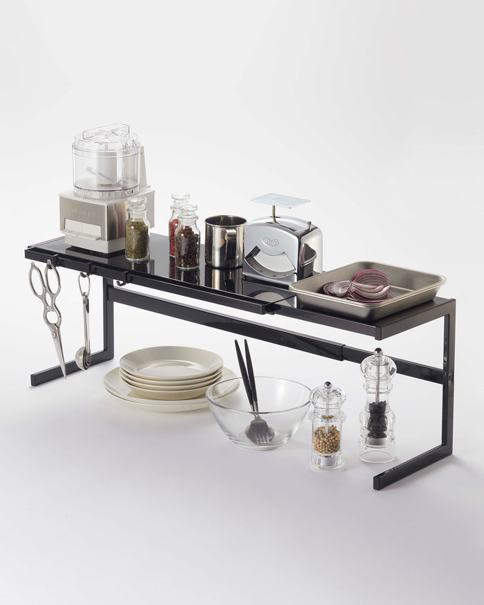 Stainless Counter Top Rack Countertop Rack with Drawer - Steel - Yamazaki Home
