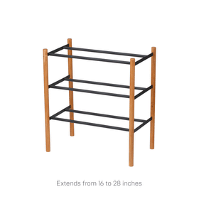 Product GIF showcasing the various configuration options for Expandable Shoe Rack view 10