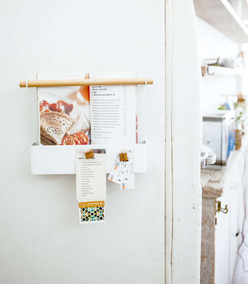 Magnetic Storage Pocket - Steel + Wood