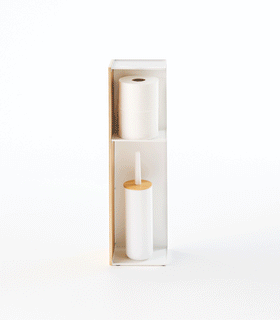 Product GIF showing Bathroom Organizer with various props. view 2