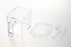 White Pantry Organizer parts on white background by Yamazaki Home.