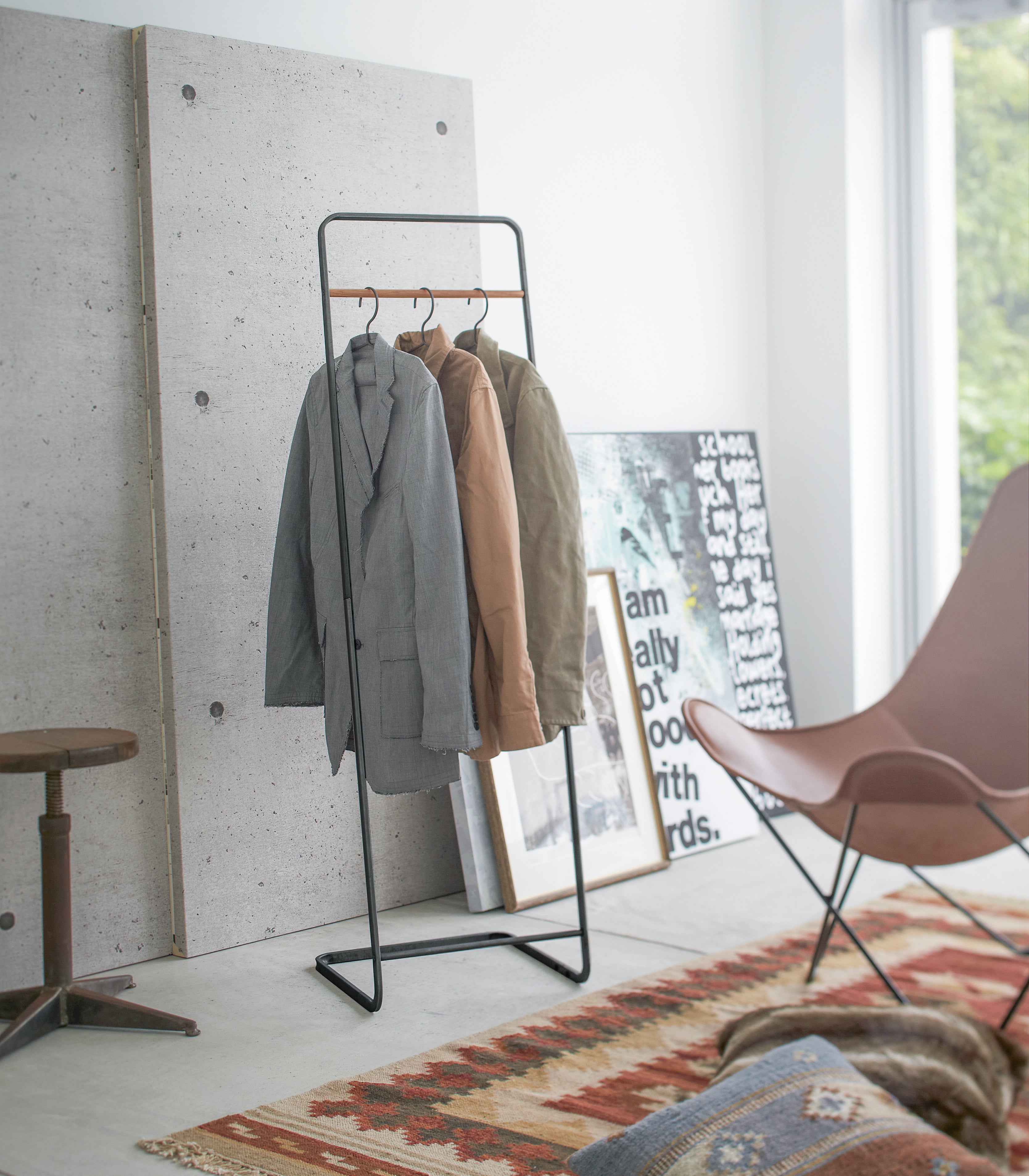 Modern Freestanding Coat Rack | Yamazaki Home | Shop Now