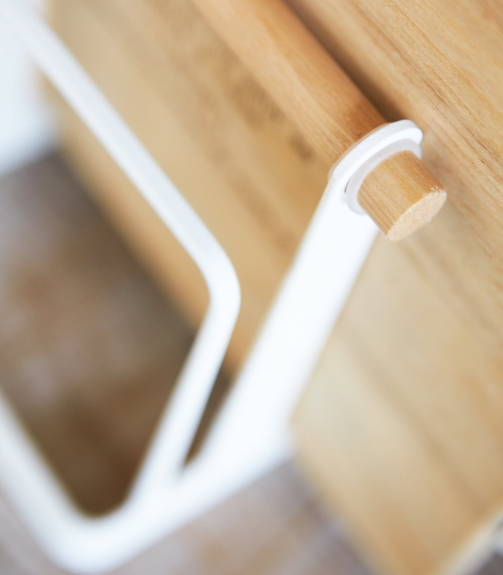 Cutting Board Stand - Steel + Wood